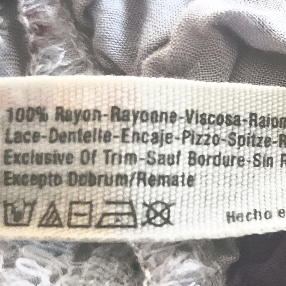 Intimately Free People Floral Voile Lace Trapeze Slip Dress Gray/Burgundy Sz MED - Picture 11 of 13